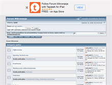 Tablet Screenshot of forum.mikronacje.info